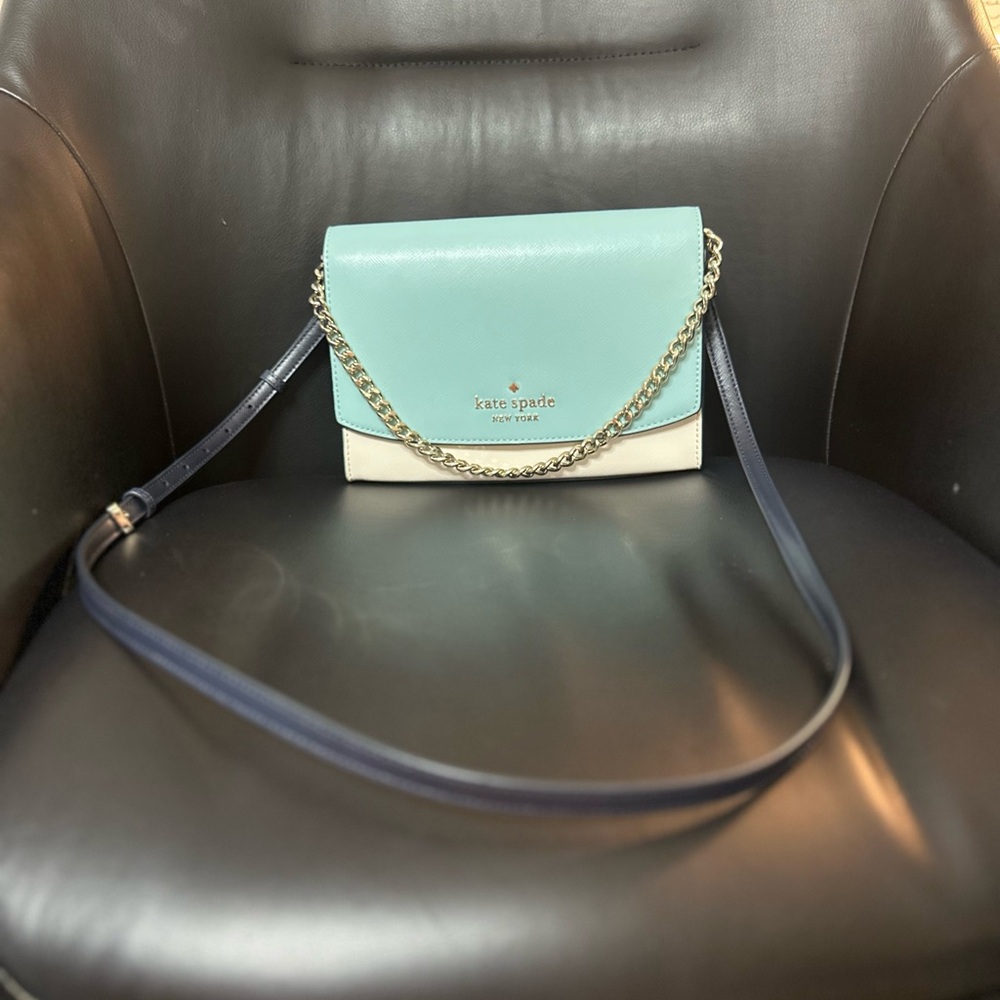 Kate Spade Carson Colorblock Convertible Crossbody Bag - Poolside Aqua